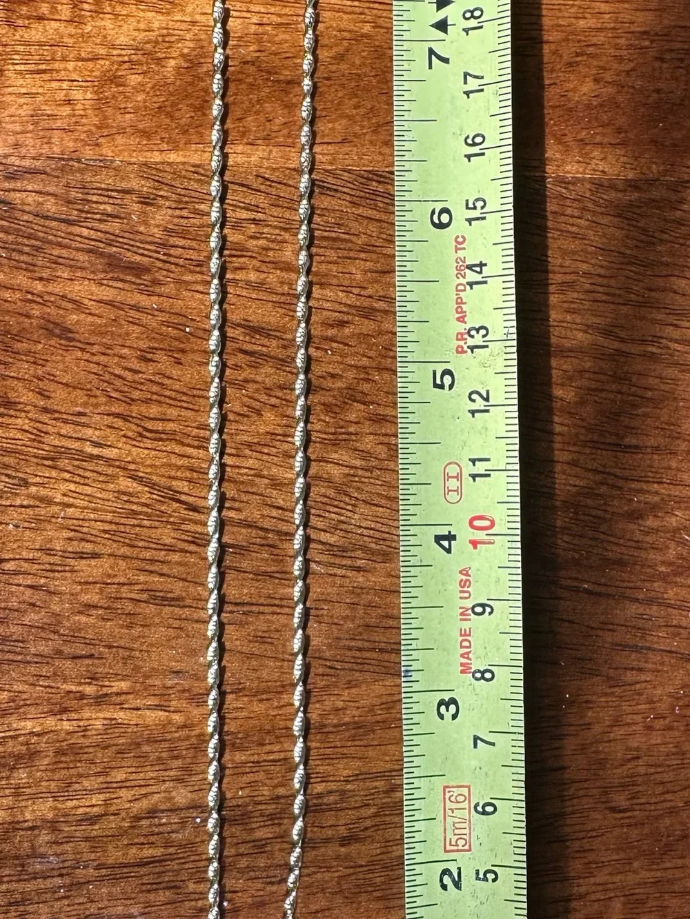 Silver Twisted Metal Necklace Chain - Silver